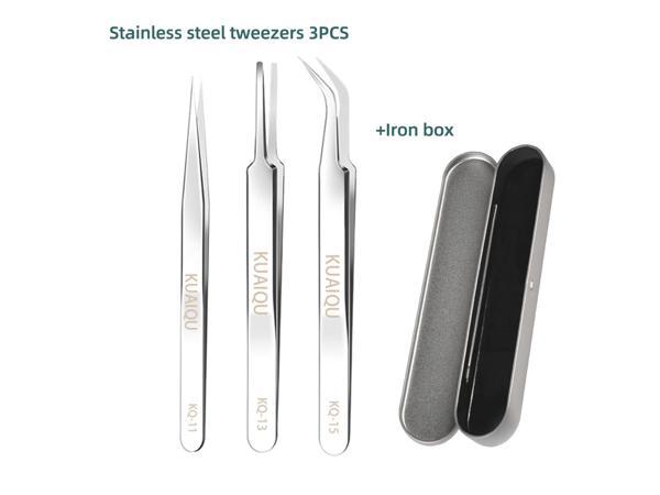 Tweezers, 5Pcs Precision Tweezers Set - Anti - Static Stainless Steel  Tweezers for Electronics, Jewelry Making, Medical and Laboratory Work,  Craft