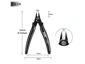 Pliers Multi Functional Tools Electrical Wire Cable Cutters Cutting Side Snips Flush Stainless Steel Nipper Hand Tools,black