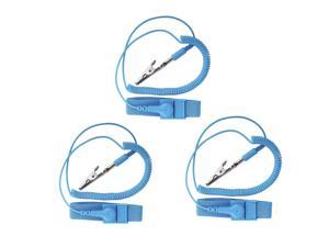 PVC Anti Static Wrist Strap Grounding Electricity Discharge ESD Wrist Band For Electrician IC With Alligator Clip