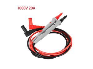 1 Pair Universal Probe Test Leads Pin 20A 1000V for Digital Multimeter Needle Tip Multi Meter Tester Probe WIth Crocodile Clip