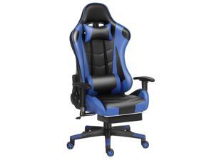 Labradores Home Office Gaming Chair Computer Desk Chair Ergonomic Backrest and Seat Height Adjustment Recliner Swivel Rocker with Headrest and Lumbar Pillow(Black/blue) Labradores Home Office Gaming Chair Computer Desk Chair Ergonomic Backrest and Seat Height Adjustment Recliner Swivel Rocker with Headrest and Lumbar Pillow(Black/blue)