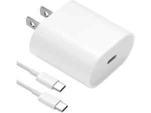 18W USB C Fast Charger for 2021/2020/2018 iPad Pro 12.9 Gen 5/4/3 iPad Pro 11 Gen 2/1 iPad Air 4 Google Pixel 4 XL/3/2 Samsung Galaxy S20 PD Wall Charger with 6.6ft USB C to USB C Charging Cable 18W USB C Fast Charger for 2021/2020/2018 iPad Pro 12.9 Gen 5/4/3 iPad Pro 11 Gen 2/1 iPad Air 4 Google Pixel 4 XL/3/2 Samsung Galaxy S20 PD Wall Charger with 6.6ft USB C to USB C Charging Cable