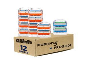 Gillette Fusion5 Men's Razor Blades – 10 Refills + Fusion5 ProGlide Razor Blades - 2 Refills – One Pack of 12 Refills Gillette Fusion5 Men's Razor Blades – 10 Refills + Fusion5 ProGlide Razor Blades - 2 Refills – One Pack of 12 Refills