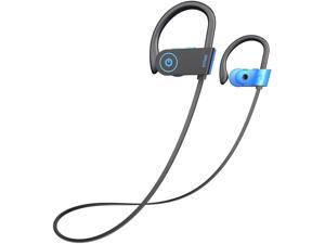 Bluetooth Headphones, Otium Wireless Headphones IPX7 Waterproof in-Ear Sports Earphones w/Mic for Gym Running Cyclying Workout (Blue)