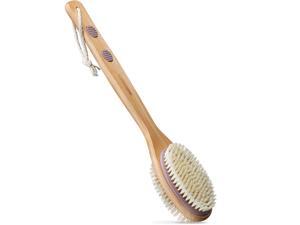 MainBasics Dual-Sided Long Handle Bath Shower Brush Back Scrubber Body Exfoliator MainBasics Dual-Sided Long Handle Bath Shower Brush Back Scrubber Body Exfoliator