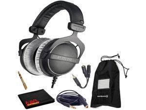 Beyerdynamic DT 770 Pro 80 Ohm Closed-Back Studio Mixing Headphones Bundle -Includes- Soft Case, Headphone Splitter and Extension Cable, and 6AVE Cleaning Cloth Beyerdynamic DT 770 Pro 80 Ohm Closed-Back Studio Mixing Headphones Bundle -Includes- Soft Case, Headphone Splitter and Extension Cable, and 6AVE Cleaning Cloth