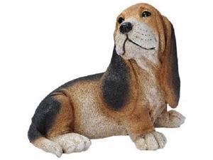 Design Toscano Black and Brown Basset Puppy Dog Statue, Multicolored Design Toscano Black and Brown Basset Puppy Dog Statue, Multicolored