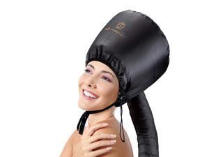 Bonnet Hood Hair Dryer Attachment - Soft, Adjustable Extra Large Bonnet Hair Dryer for Speeds up Drying Time at Home, Easy to Use for Styling, Curling and Deep Conditioning (Black) Bonnet Hood Hair Dryer Attachment - Soft, Adjustable Extra Large Bonnet Hair Dryer for Speeds up Drying Time at Home, Easy to Use for Styling, Curling and Deep Conditioning (Black)