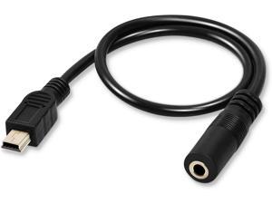 Onvian 3.5mm Female to 5 Pin Mini USB Male Microphone Adapter Cable