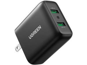 UGREEN Quick Charge 36W Dual Wall Charger QC 3.0 USB Wall Charger Fast Charging Adapter Compatible for Samsung Galaxy S20 S10 S9 S8 Note 10 9 iPhone iPad LG HTC and More UGREEN Quick Charge 36W Dual Wall Charger QC 3.0 USB Wall Charger Fast Charging Adapter Compatible for Samsung Galaxy S20 S10 S9 S8 Note 10 9 iPhone iPad LG HTC and More