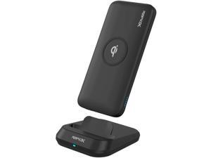 RapidX Myport 10000 mAh Power Bank, 10W Wireless Charging (Qi-Certified) & Charging Stand, 1 USB-C Input/Output (18W), 1 USB Output for iPhone and Android - Black (RX-MYPORTBLK) RapidX Myport 10000 mAh Power Bank, 10W Wireless Charging (Qi-Certified) & Charging Stand, 1 USB-C Input/Output (18W), 1 USB Output for iPhone and Android - Black (RX-MYPORTBLK)