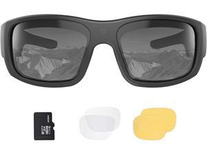 OhO Video Sunglasses,32GB 1080P Full HD Video Recording Camera with Built in 15MP Camera and Polarized UV400 Protection Safety and Interchangeable Lens OhO Video Sunglasses,32GB 1080P Full HD Video Recording Camera with Built in 15MP Camera and Polarized UV400 Protection Safety and Interchangeable Lens