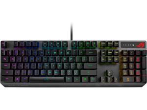 Mechanical Gaming Keyboard - ROG Strix Scope RX | Red Optical Mechanical Switches | USB 2.0 Passthrough | 2X Wider Ctrl Key for Greater FPS Precision | Aura Sync, Armoury Crate RGB Lighting