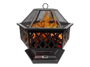 YL011F/25" Outdoor Wood Fire Hexagonal Pits / Heater/ Copper YL011F/25" Outdoor Wood Fire Hexagonal Pits / Heater/ Copper