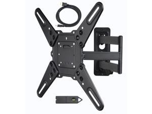 VideoSecu Heavy Duty Tilt Swivel TV Wall Mount for most 26 29 32 37 39 40 43 46 48 50 55" LCD LED UHD HDTV with loading 88lbs, Max VESA 400x400mm, long extension 20" bxp