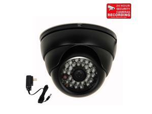 VideoSecu Outdoor Indoor Weatherproof Vandal Proof IR Day Night Vision Built-in 1/3'' Sony CCD Security Camera 480 TV Lines 3.6mm Wide Angle View with Power Supply for CCTV Surveillance DVR System byi