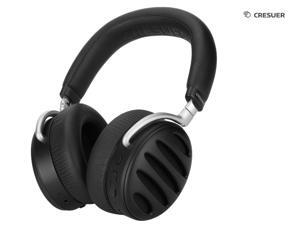 CRESUER HIGHWAVE Active Noise Cancelling Headsets, Wireless Over Ear Bluetooth Headphones, 24H Playtime, Hi-Res Audio, Deep Bass, Protein Foam Ear Cups,Portable with Pouch, Flexible Telescoping arms CRESUER HIGHWAVE Active Noise Cancelling Headsets, Wireless Over Ear Bluetooth Headphones, 24H Playtime, Hi-Res Audio, Deep Bass, Protein Foam Ear Cups,Portable with Pouch, Flexible Telescoping arms