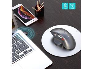 Wireless Gaming Mouse 3600DPI Battery Powered Optical Mouse for PC Laptop Computer Silver