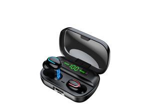 Wireless Earbuds, Headphones Wireless Immersive Bass Sound Bluetooth 5.1 Headphones with Noise Cancellation Mic, IPX5 Waterproof Bluetooth Earphone with Charging Case for iPhone/Android