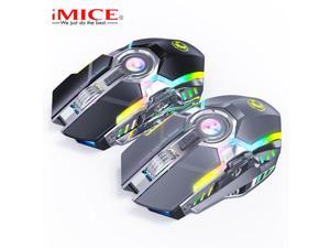 Rechargeable 2.4G Wireless Gaming Mice 3200DPI W/USB Receiver RGB Colors Backlit for Laptop, Computer PC MacBook