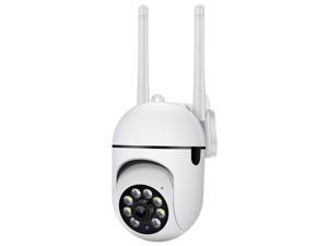 Security Camera Outdoor, Wireless WiFi Security Camera 360° View, 1080P PTZ Dome Home Surveillance Camera with Motion Detection, 2-Way Audio, Color Night Vision, Weatherproof(No SDCard)