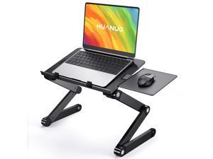 Laptop Stands Adjustable Lap Desks Portable Laptop Bed Table with Cooling Fans & Mouse Pad for Couch, Bed, Sofa