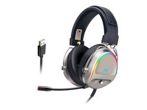 LIMEIDE GH288 Professional Wired Gaming Headset Lightweight Noise Canceling Over-Ear PC Gaming Headphones with 360 Degree Rotation Omnidirectional Mic for Computer (7.1 USB) LIMEIDE GH288 Professional Wired Gaming Headset Lightweight Noise Canceling Over-Ear PC Gaming Headphones with 360 Degree Rotation Omnidirectional Mic for Computer (7.1 USB)