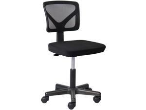 Office Mesh Chair without Armrests, Black Swiveling Task Chair, Computer Desk Chair for Home and Office Use, 19.29" (L) x 7.28" (W) x 18.70" (H), Black Office Mesh Chair without Armrests, Black Swiveling Task Chair, Computer Desk Chair for Home and Office Use, 19.29" (L) x 7.28" (W) x 18.70" (H), Black