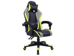 GIAS Gaming Chair Racing Style Ergonomic High Back Computer Chair With Adjustable Headrest and Lumbar Support Swivel Office Chair, Seat Height Adjustable,Black/Green GIAS Gaming Chair Racing Style Ergonomic High Back Computer Chair With Adjustable Headrest and Lumbar Support Swivel Office Chair, Seat Height Adjustable,Black/Green