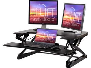 airLIFT 35" Height Adjustable Stand Up Laptop Desk Converter/Riser - Keyboard Tray, Quick Lift Ergonomic Table, 35.4", Black airLIFT 35" Height Adjustable Stand Up Laptop Desk Converter/Riser - Keyboard Tray, Quick Lift Ergonomic Table, 35.4", Black