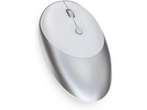 Bluetooth Wireless Mouse for Laptop,Rechargeable Silent Computer Mouse with 3 Modes(BT5.0, BT3.0 and USB 2.4GHz), 600mAh, Portable Mouse for Desktop, MacBook, PC(Silver) Bluetooth Wireless Mouse for Laptop,Rechargeable Silent Computer Mouse with 3 Modes(BT5.0, BT3.0 and USB 2.4GHz), 600mAh, Portable Mouse for Desktop, MacBook, PC(Silver)