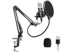 USB Podcast Condenser Microphone 192kHZ24bit Professional PC Streaming Cardioid Microphone Kit with Boom Arm Shock Mount Pop Filter and Windscreen for Broadcasting Recording YouTube - Newegg.com | Gxl1200 Microphone Wiring Diagram | | Newegg.com