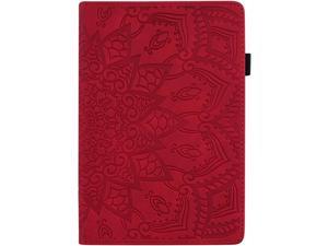Samsung Galaxy Tab A 10.1 2019 Case, Multi-Angle Viewing Protective PU Leather Folio Cover for Samsung Galaxy Tab A 10.1 Inch SM-T510/SM-T515 2019 Release Tablet - RED