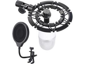 Razer Seiren Mini Shock Mount and Pop Filter with Foam Matching Mic Boom Arm Stand, Compatible for Razer Seiren Mini Microphone by Razer Seiren Mini Shock Mount and Pop Filter with Foam Matching Mic Boom Arm Stand, Compatible for Razer Seiren Mini Microphone by