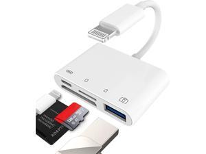 Camera Micro SD TF Memory Card Reader Lightning Male to USB3.0 Female Adapter OTG Cable for Apple iPhone 11 12 Mini max pro xs xr x se2 7 8plus Ipad air A Connector Flash Stick Drive Splitter