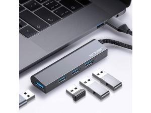 USB C Hub, JSAUX 4 Port Ultra Slim Aluminum High-speed Data Transfer USB Adapter Compatible with MacBook Pro 2016/2017 iMac, Google Chromebook Pixelbook, XPS, Samsung S9, S8 and More USB Type C Device USB C Hub, JSAUX 4 Port Ultra Slim Aluminum High-speed Data Transfer USB Adapter Compatible with MacBook Pro 2016/2017 iMac, Google Chromebook Pixelbook, XPS, Samsung S9, S8 and More USB Type C Device