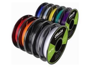 PETG 10 Packs, 3D Printer Filament 1.75mm, Each Spool Net Weight 1.1lbs(500g), 10 Colors Pack PETG 10 Packs, 3D Printer Filament 1.75mm, Each Spool Net Weight 1.1lbs(500g), 10 Colors Pack