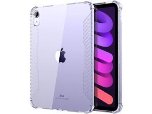 Case for New iPad Mini 6th Generation, iPad Mini 6 Case(8.3-inch, 2021), [Support Touch ID & Apple Pencil Charging] Slim Translucent Clear TPU Protective Shell with Air Cushion - Clear