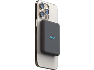 OISLE 8000mAh Magnetic Wireless Power Bank Slim and Compact for iPhone 12/13 Mini/pro/pro max-Black