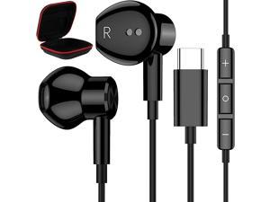 COOYA USB C Earbuds  inEar Headphones with Microphone Magnetic USB C Headphones for Samsung Galaxy S22 Ultra S21 S20 FE A53 Note 20 10 iPad Pro Air 4 DAC Type C Earphone for OnePlus 9 10 Pixel 6 7