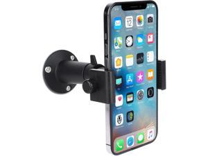 Wall Mount Phone Holder Bracket with 360 Degree Adjustable Mount for iPhone / Samsung Galaxy / Nexus / HTC / LG Smart Phones and GPS Navigator Compatible with 3.5 ~6.5 inch Width