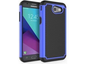 Case for Samsung Galaxy J3 Emerge / J3 2017 / J3 Prime / J3 Mission / J3 Eclipse / J3 Luna Pro/Sol 2 / Amp Prime 2 / Express Prime 2, [Shockproof] Defender Phone Case Cover [Blue]