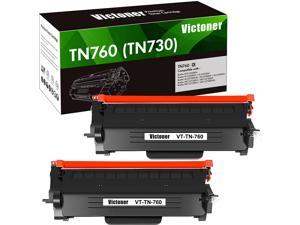 First Print 2 Pack Compatible Black Toner Cartridge Brother TN-770 with CHIP Extra High Yield of TN-730 & TN-760 for HL-L2370DW HL-L2370DWX MFC-L2750DW MFC-L2750DWXL 