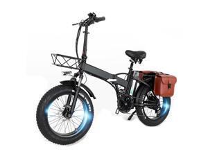 GW20 Portable 20 Inch Mountain Bike, 750W Folding E-bike, 7 Speed Snow Bike Fat Bike, 48V 24Ah Large Capacity Battery,With Rear Bag GW20 Portable 20 Inch Mountain Bike, 750W Folding E-bike, 7 Speed Snow Bike Fat Bike, 48V 24Ah Large Capacity Battery,With Rear Bag