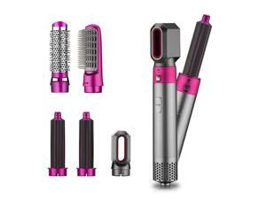5-in-1 Hot Air Brush Set Professional Hair Straightener Auto Curler Blower Dryer Comb Hair 5-in-1 Hot Air Brush Set Professional Hair Straightener Auto Curler Blower Dryer Comb Hair
