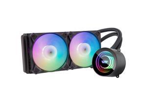 darkFlash DX240 Black 240mm ARGB Radiator Addressable RGB All-in-one AIO CPU Liquid Water Cooler 2X 120mm ARGB PWM Fans for Intel 1150/1151/1156 and AMD AM2/AMD3/AM4 darkFlash DX240 Black 240mm ARGB Radiator Addressable RGB All-in-one AIO CPU Liquid Water Cooler 2X 120mm ARGB PWM Fans for Intel 1150/1151/1156 and AMD AM2/AMD3/AM4