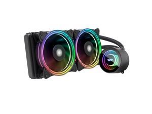 darkFlash TR240 Black ARGB CPU Radiator Addressable RGB All-in-one AIO ARGB PWM Fans CPU Liquid Cooler System for Intel LGA 2066/2011V3/2011/115X and AMD FM2/AM3/AM3+/AM4 darkFlash TR240 Black ARGB CPU Radiator Addressable RGB All-in-one AIO ARGB PWM Fans CPU Liquid Cooler System for Intel LGA 2066/2011V3/2011/115X and AMD FM2/AM3/AM3+/AM4