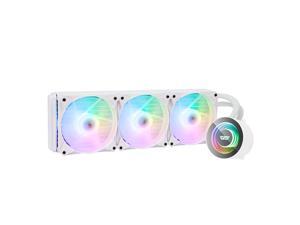 darkFlash DX360 White 360mm ARGB Radiator Addressable RGB All-in-one AIO CPU Liquid Water Cooler 3X 120mm ARGB PWM Fans for Intel 1150/1151/1156 and AMD AM2/AMD3/AM4 darkFlash DX360 White 360mm ARGB Radiator Addressable RGB All-in-one AIO CPU Liquid Water Cooler 3X 120mm ARGB PWM Fans for Intel 1150/1151/1156 and AMD AM2/AMD3/AM4