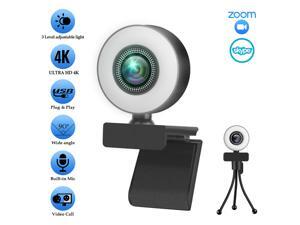 Webcam with Ring Light and Microphone,2K Web Camera for PC/MAC/Laptop/Desktop,Wide Angle Web Camera for YouTube,Skype,Zoom,Xbox One Video Calling,Studying and Conference Webcam with Ring Light and Microphone,2K Web Camera for PC/MAC/Laptop/Desktop,Wide Angle Web Camera for YouTube,Skype,Zoom,Xbox One Video Calling,Studying and Conference