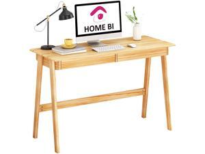 HOMEBI 47-Inch Gaming Computer Desk, Student Desk with 2 Storage Drawers, Multipurpose Home Office Workstation, Laptop PC Table(Natural Wood) HOMEBI 47-Inch Gaming Computer Desk, Student Desk with 2 Storage Drawers, Multipurpose Home Office Workstation, Laptop PC Table(Natural Wood)